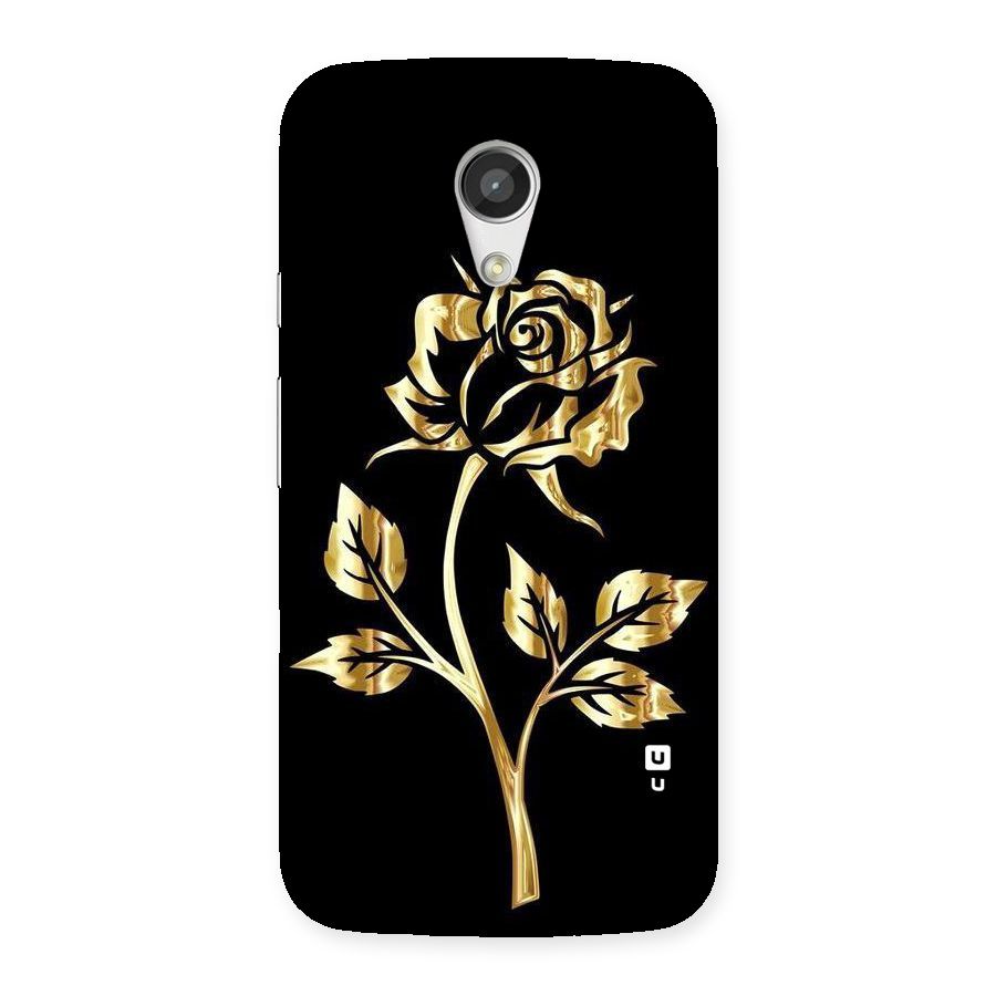 Gold Rose Back Case for Moto G 2nd Gen