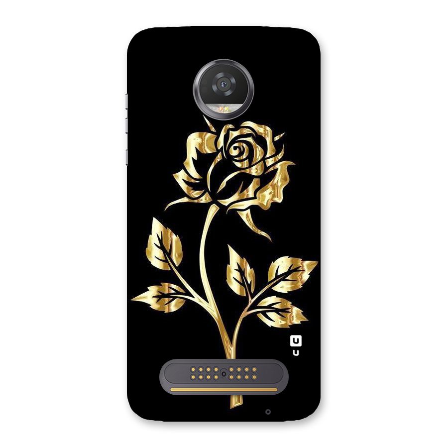 Gold Rose Back Case for Moto Z2 Play