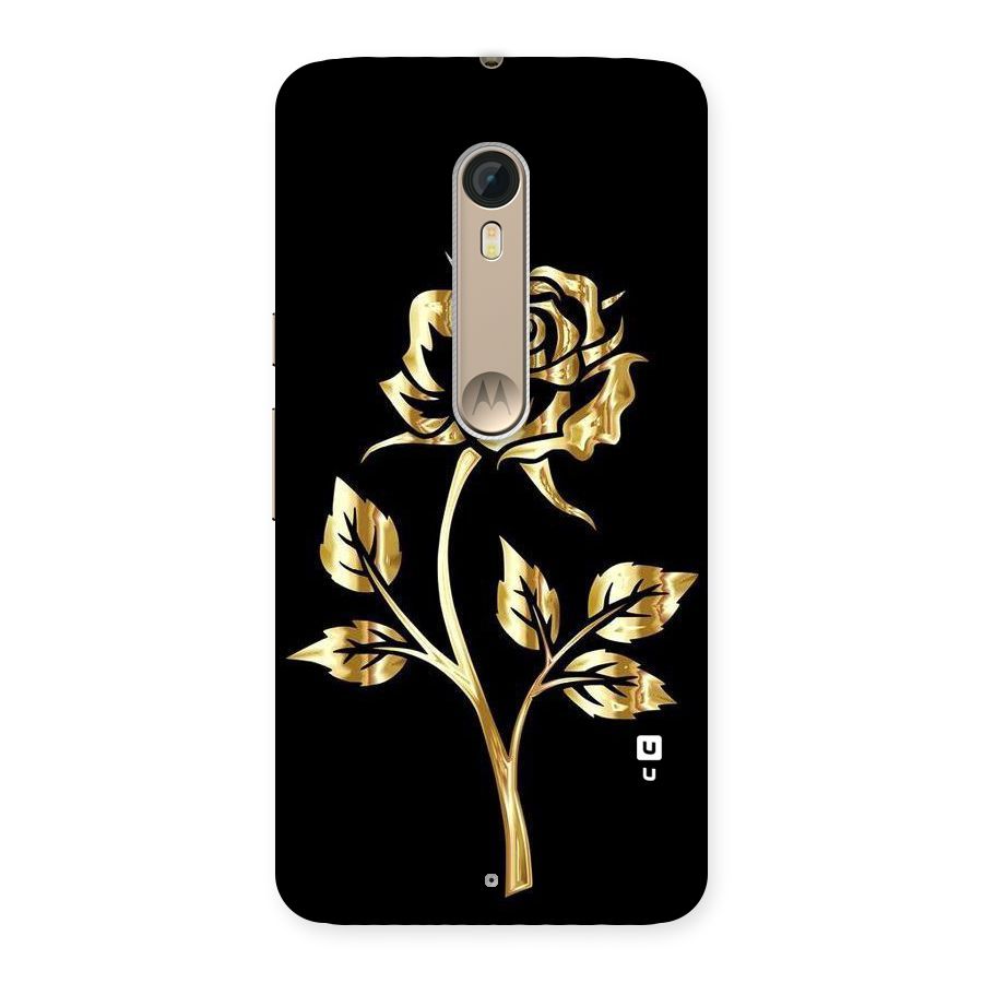 Gold Rose Back Case for Motorola Moto X Style