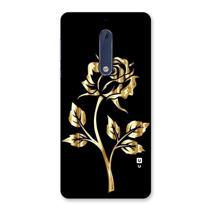 Gold Rose Back Case for Nokia 5
