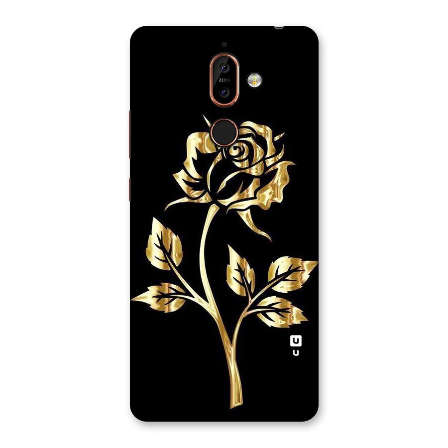 Gold Rose Back Case for Nokia 7 Plus