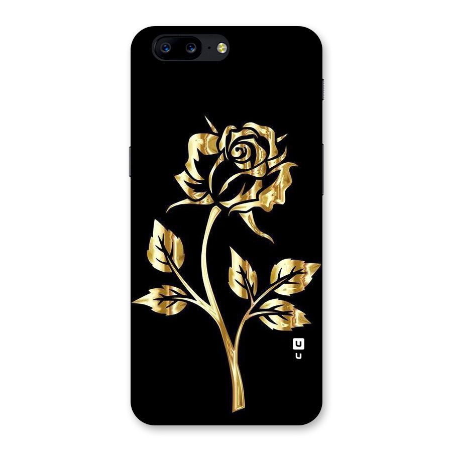 Gold Rose Back Case for OnePlus 5