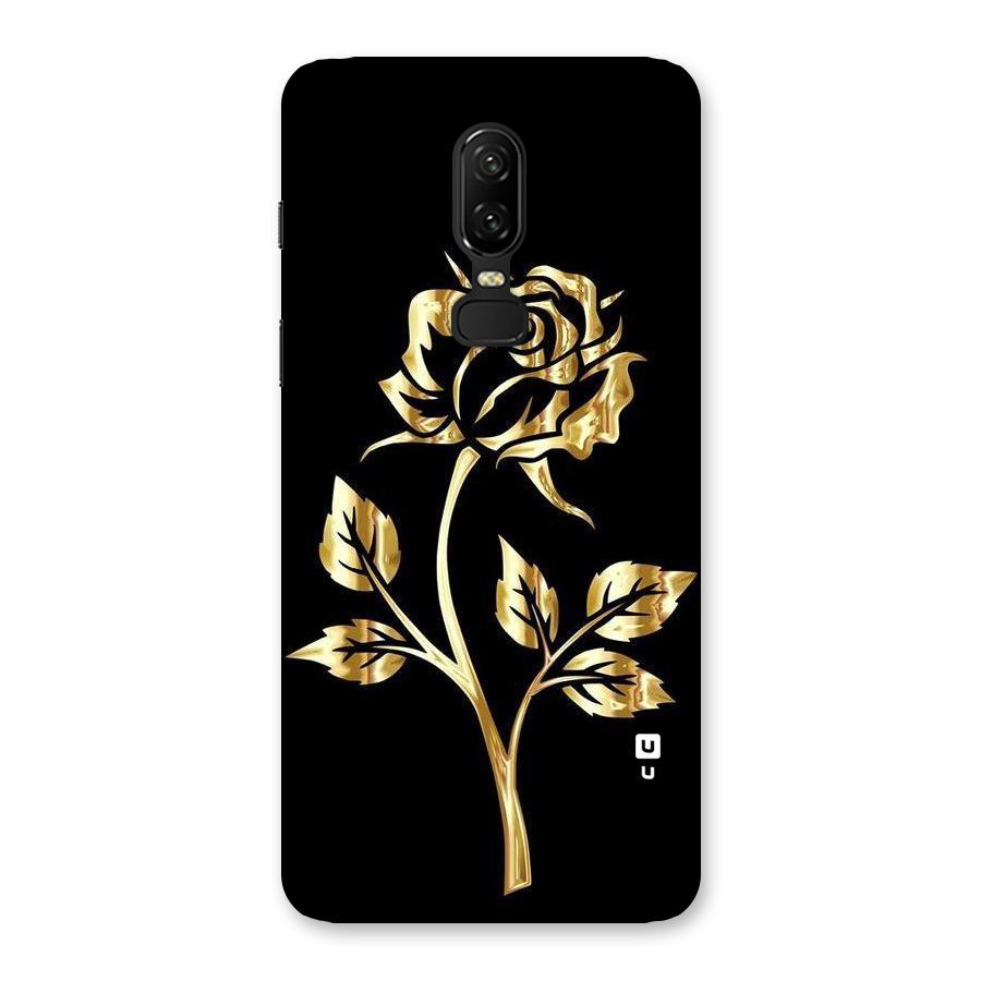Gold Rose Back Case for OnePlus 6