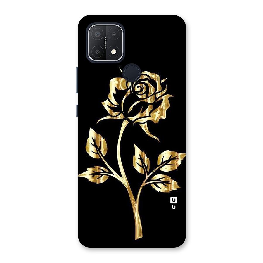 Gold Rose Back Case for Oppo A15