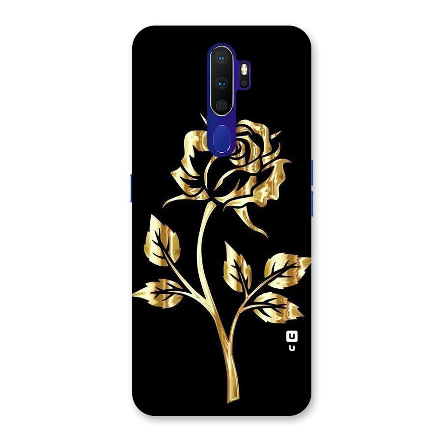 Gold Rose Back Case for Oppo A9 (2020)
