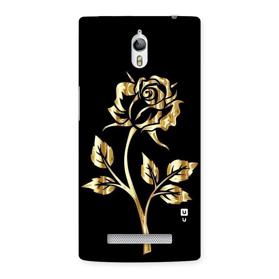 Gold Rose Back Case for Oppo Find 7