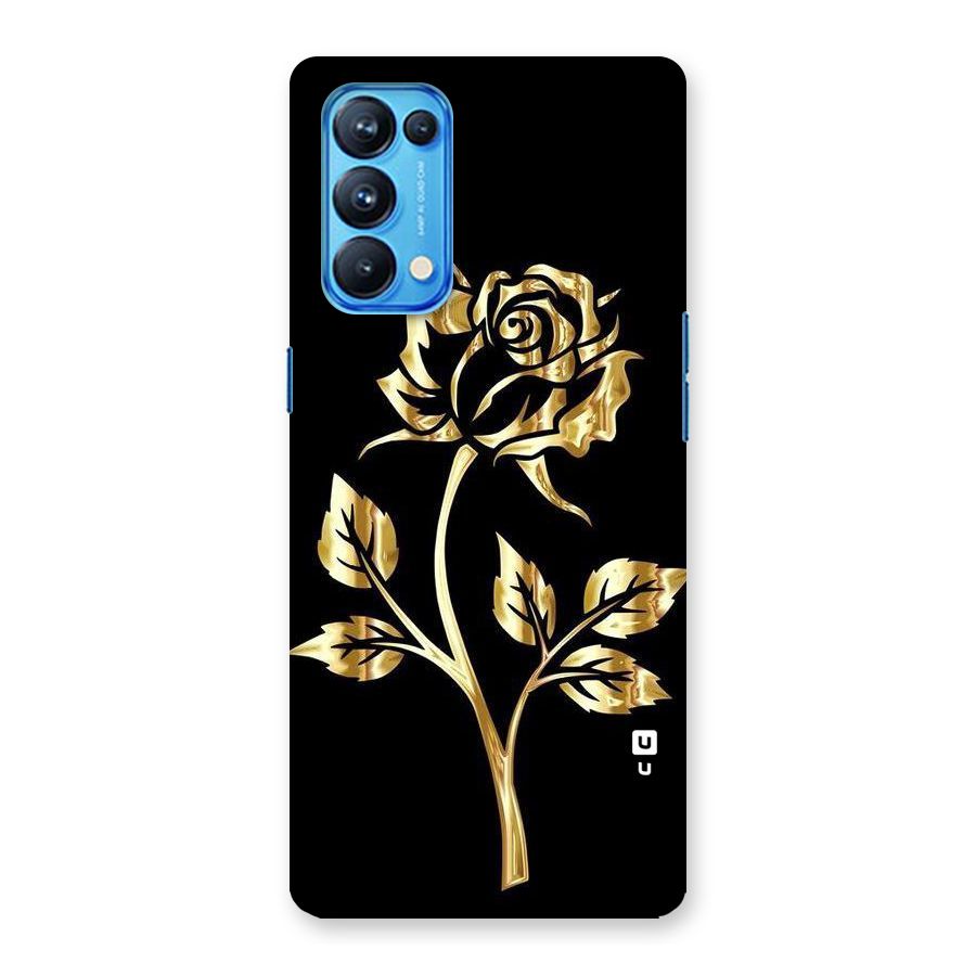 Gold Rose Back Case for Oppo Reno5 Pro 5G