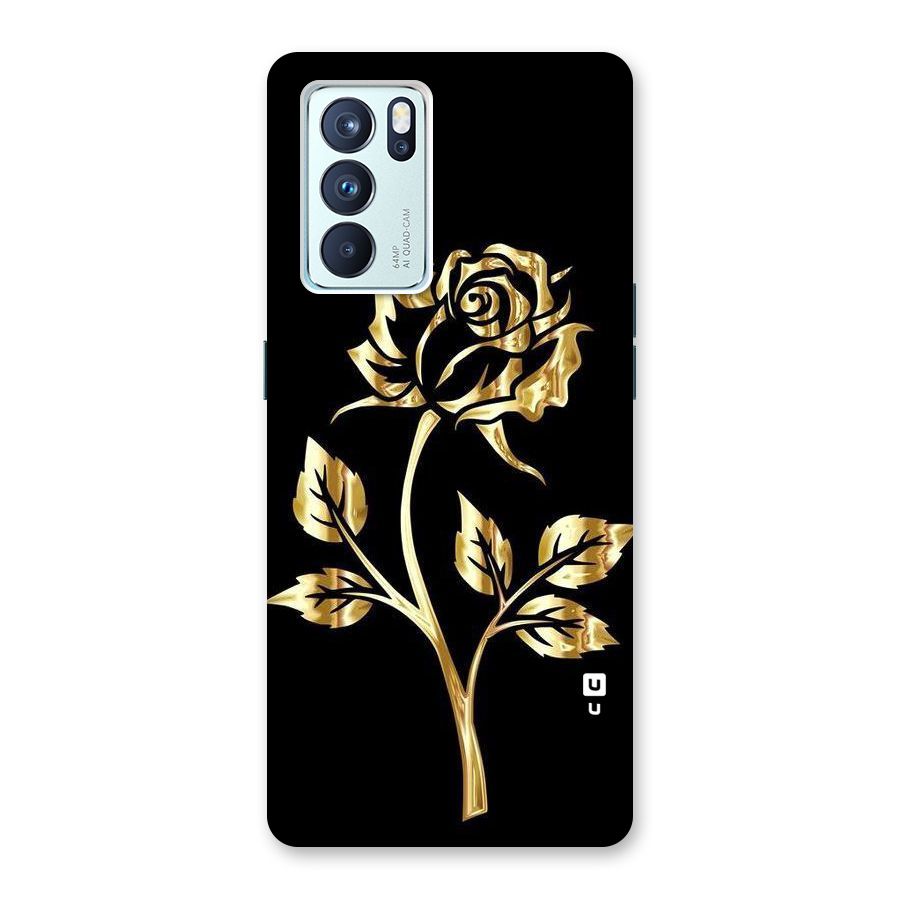 Gold Rose Back Case for Oppo Reno6 Pro 5G