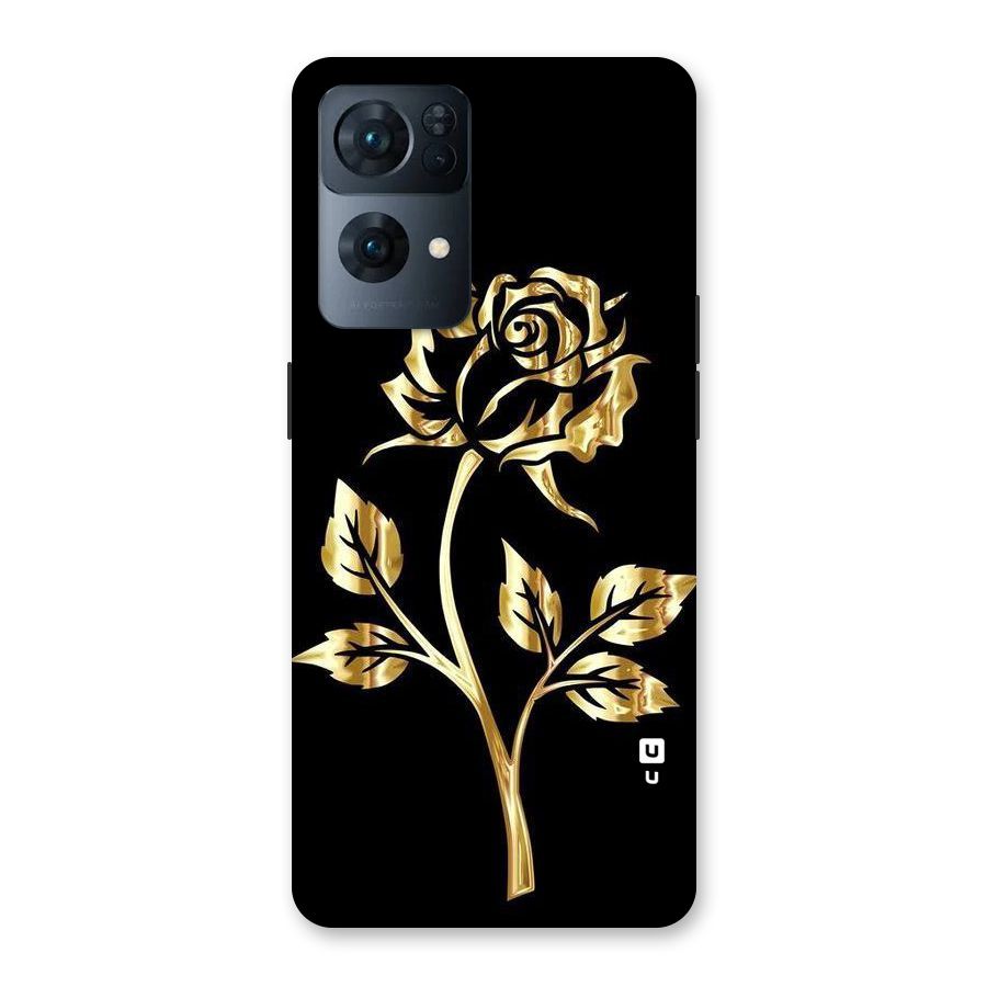 Gold Rose Back Case for Oppo Reno7 Pro 5G