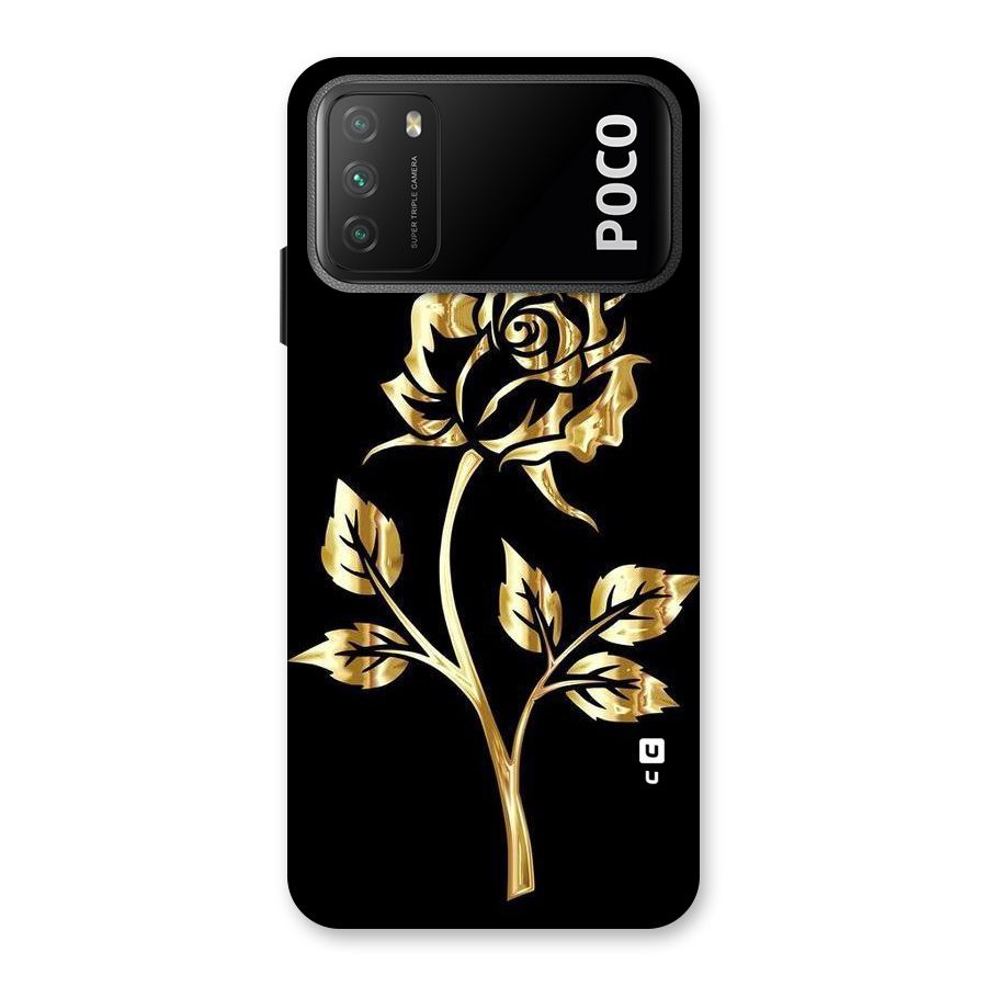 Gold Rose Back Case for Poco M3