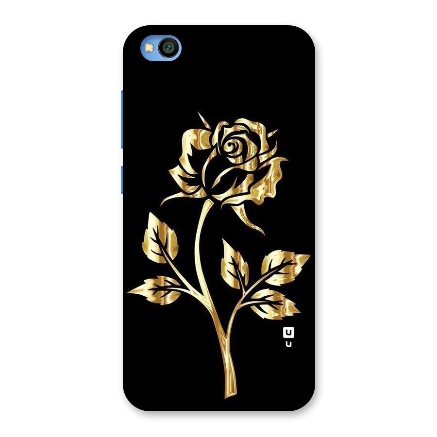 Gold Rose Back Case for Redmi Go