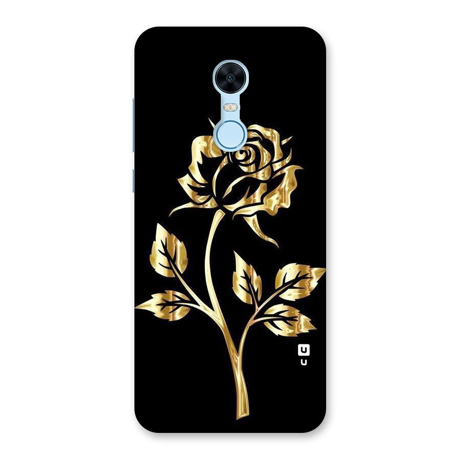 Gold Rose Back Case for Redmi Note 5