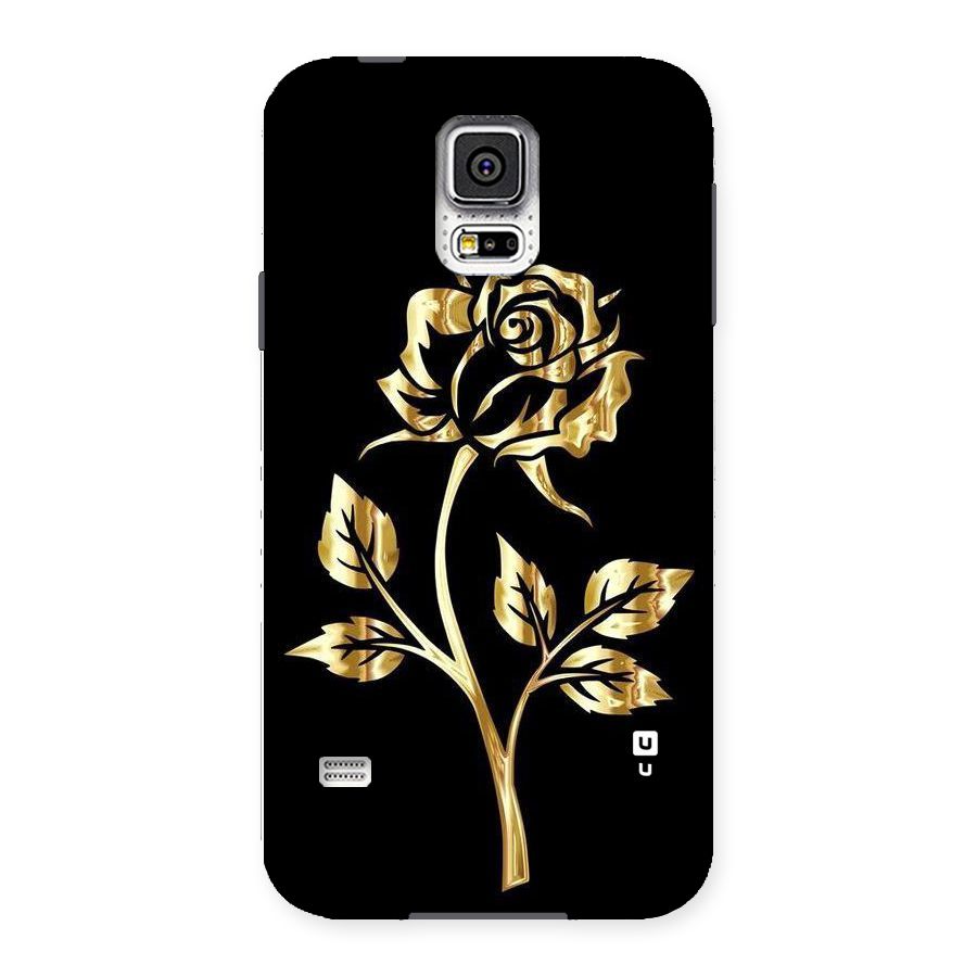 Gold Rose Back Case for Samsung Galaxy S5