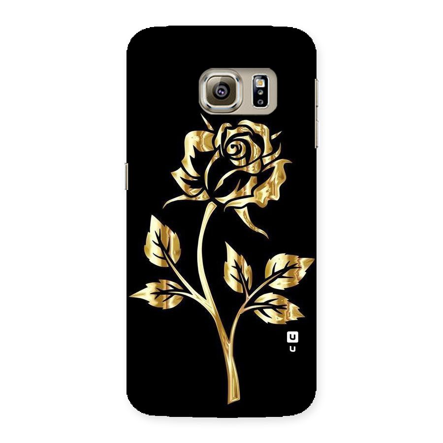 Gold Rose Back Case for Samsung Galaxy S6 Edge