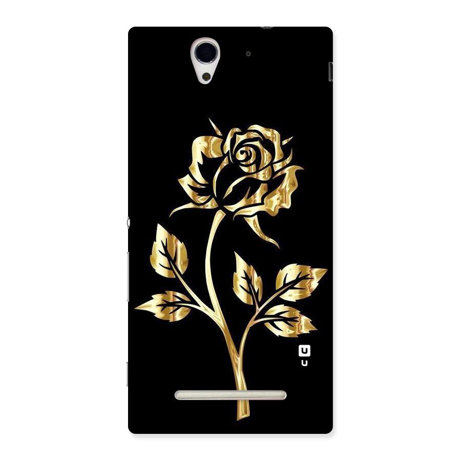 Gold Rose Back Case for Sony Xperia C3