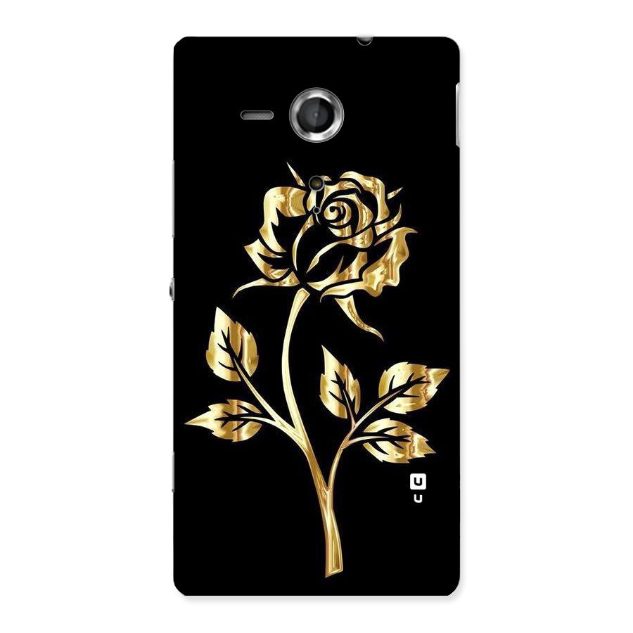 Gold Rose Back Case for Sony Xperia SP