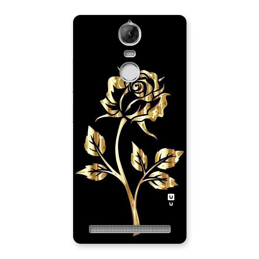 Gold Rose Back Case for Vibe K5 Note