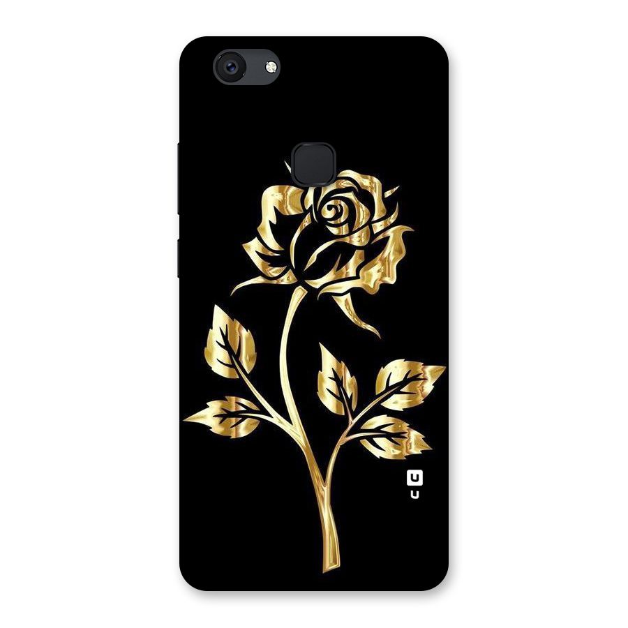 Gold Rose Back Case for Vivo V7 Plus
