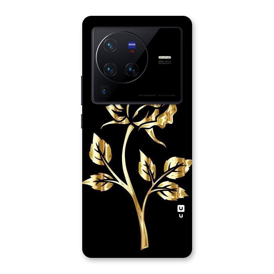 Gold Rose Back Case for Vivo X80 Pro