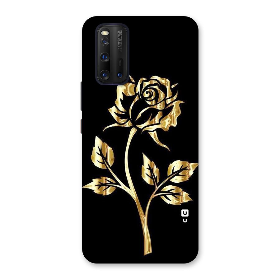 Gold Rose Back Case for Vivo iQOO 3