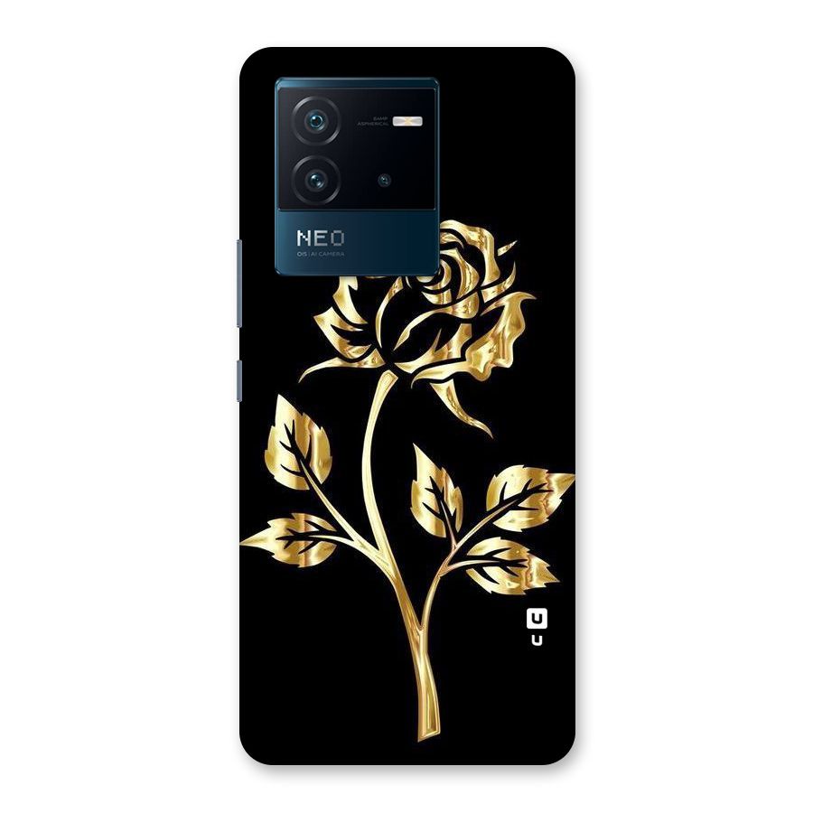 Gold Rose Back Case for Vivo iQOO Neo 6 5G