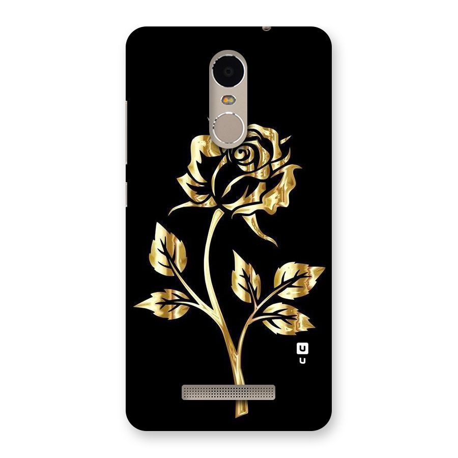 Gold Rose Back Case for Xiaomi Redmi Note 3