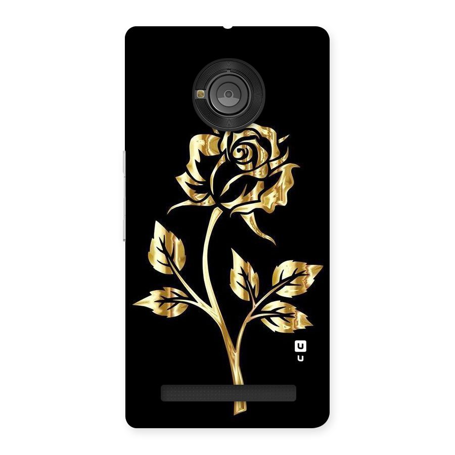 Gold Rose Back Case for Yu Yunique
