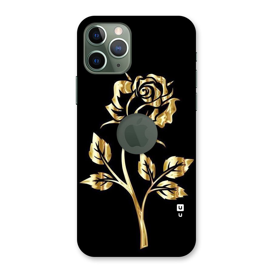 Gold Rose Back Case for iPhone 11 Pro Logo  Cut