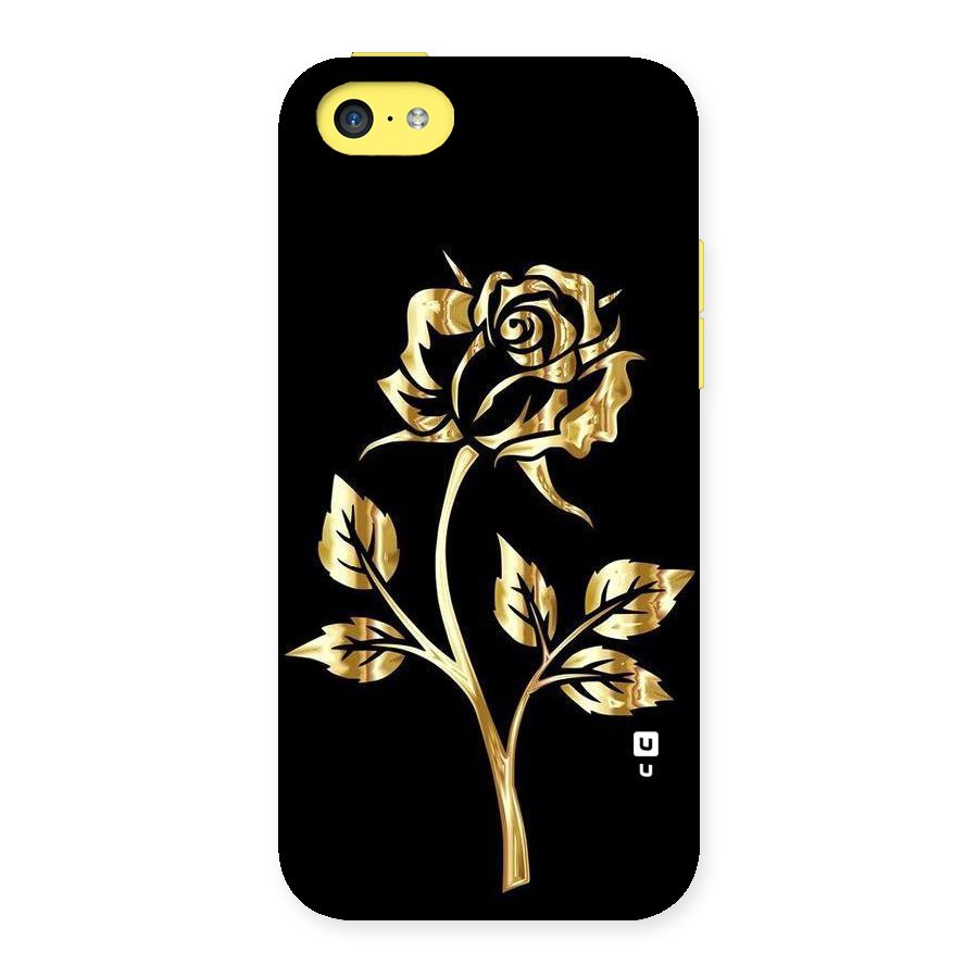Gold Rose Back Case for iPhone 5C