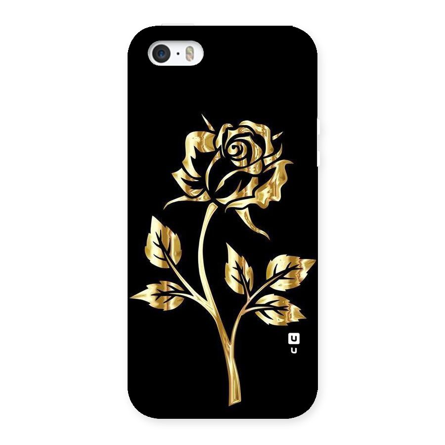 Gold Rose Back Case for iPhone 5 5S