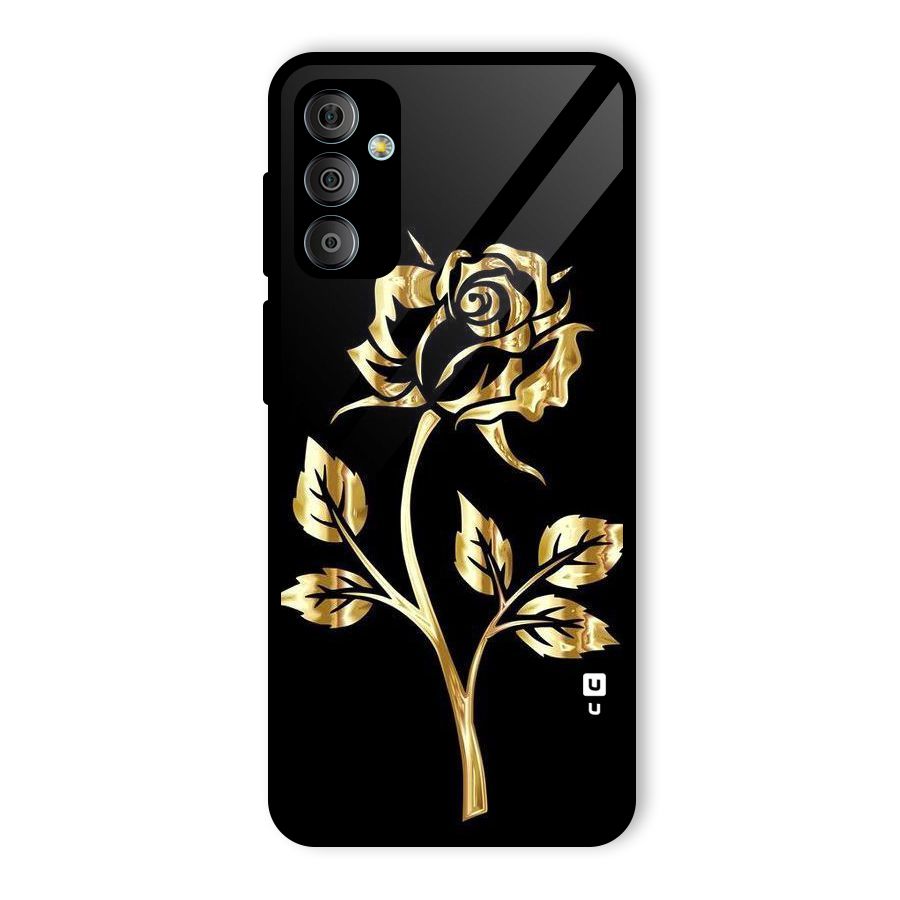Gold Rose Glass Back Case for Galaxy F23