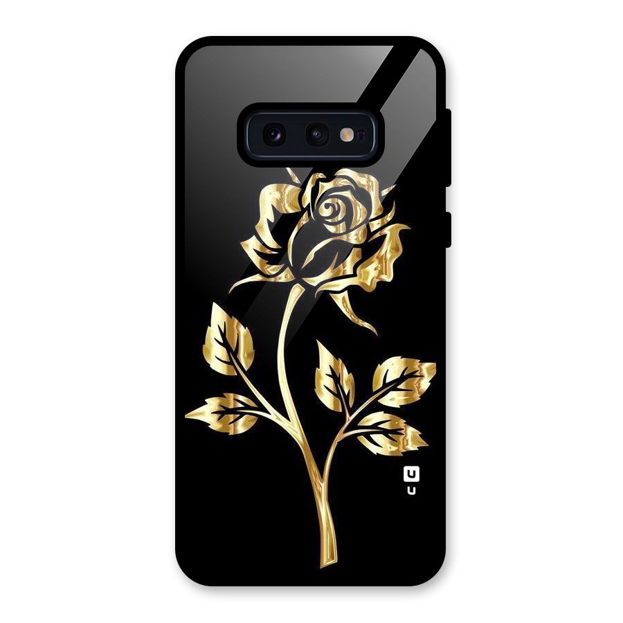 Gold Rose Glass Back Case for Galaxy S10e