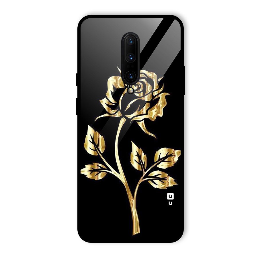 Gold Rose Glass Back Case for OnePlus 7 Pro