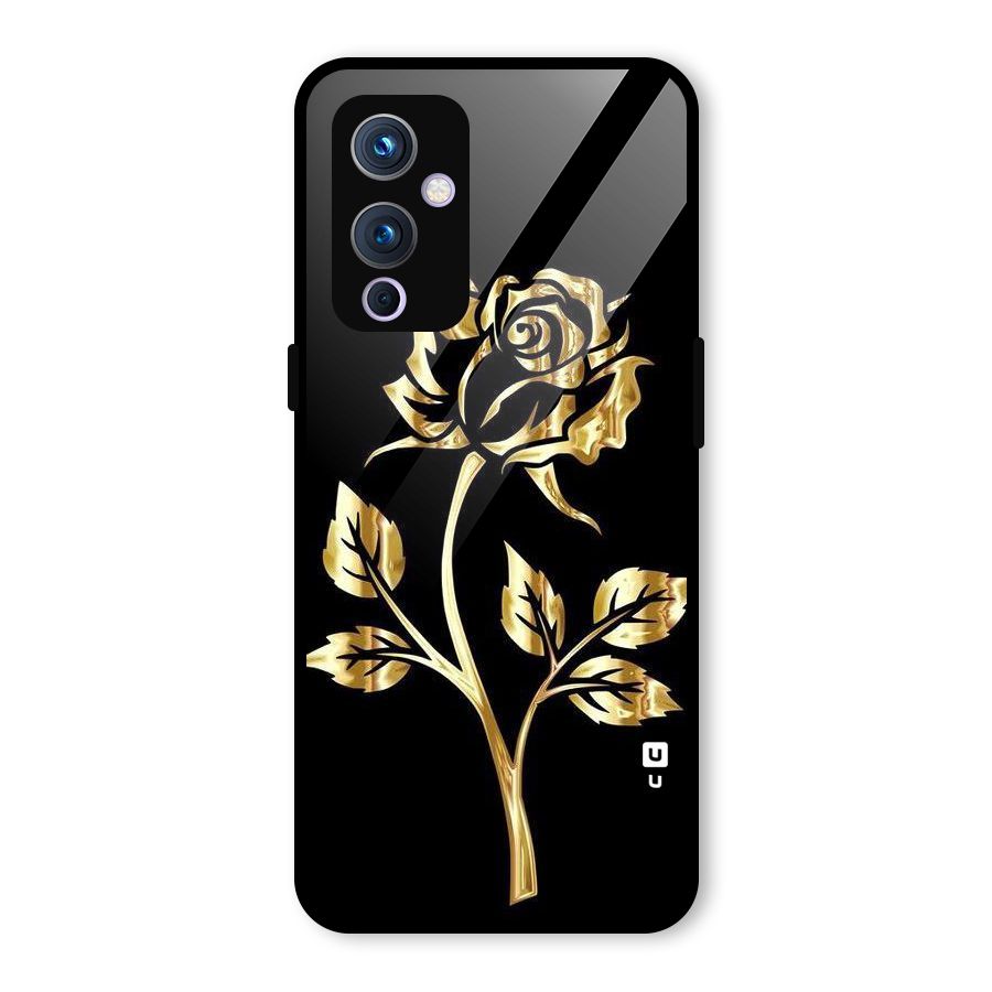Gold Rose Glass Back Case for OnePlus 9