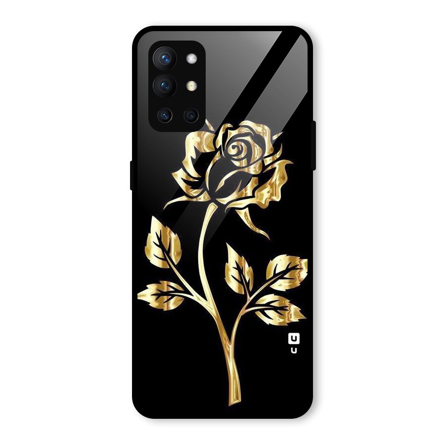 Gold Rose Glass Back Case for OnePlus 9R