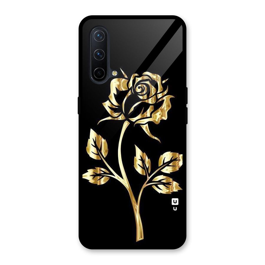 Gold Rose Glass Back Case for OnePlus Nord CE 5G