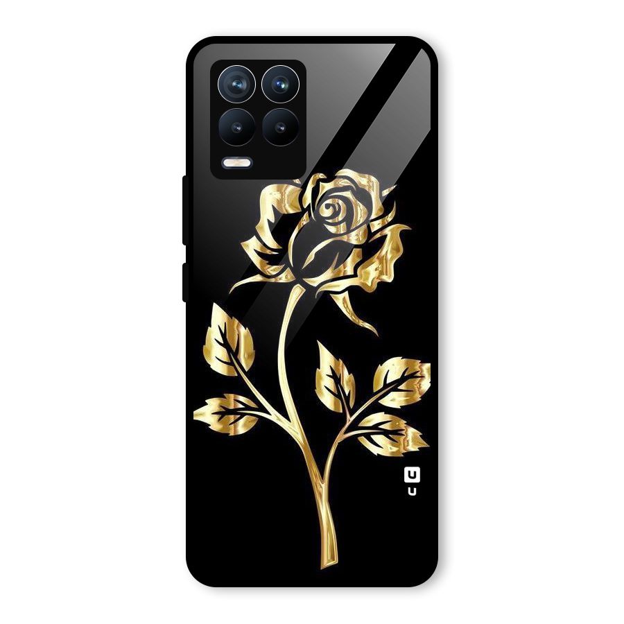 Gold Rose Glass Back Case for Realme 8 Pro