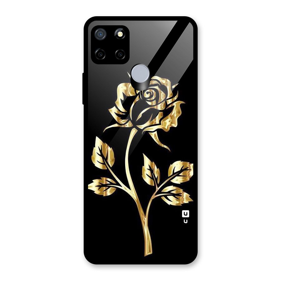 Gold Rose Glass Back Case for Realme C12