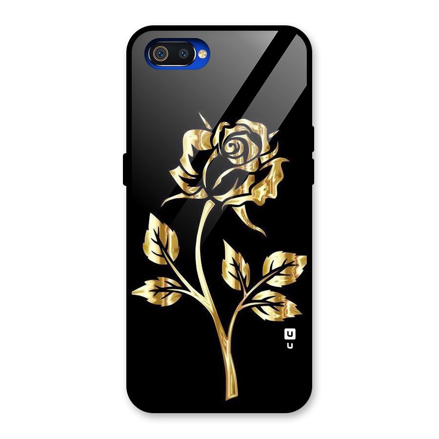 Gold Rose Glass Back Case for Realme C2