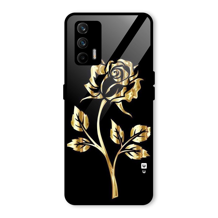 Gold Rose Glass Back Case for Realme GT 5G