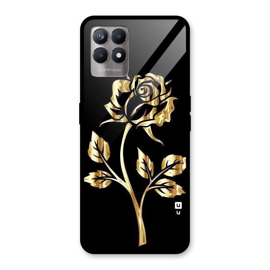 Gold Rose Glass Back Case for Realme Narzo 50