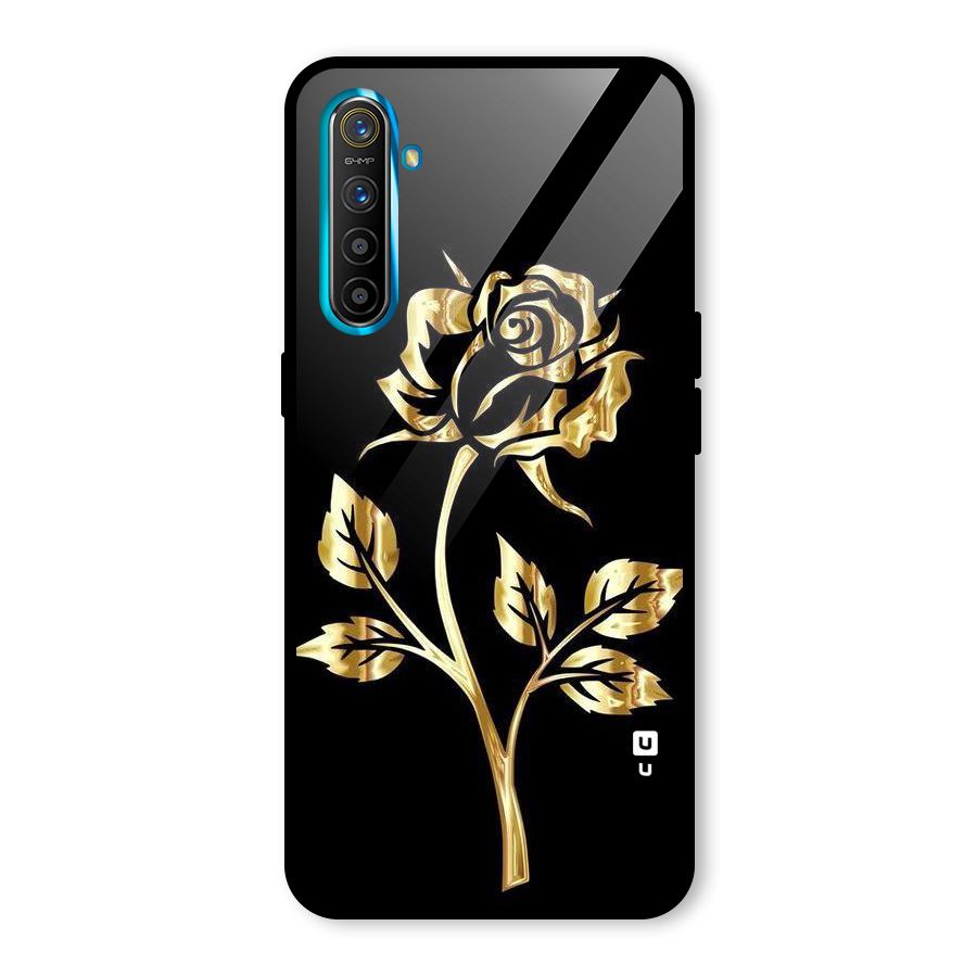 Gold Rose Glass Back Case for Realme X2