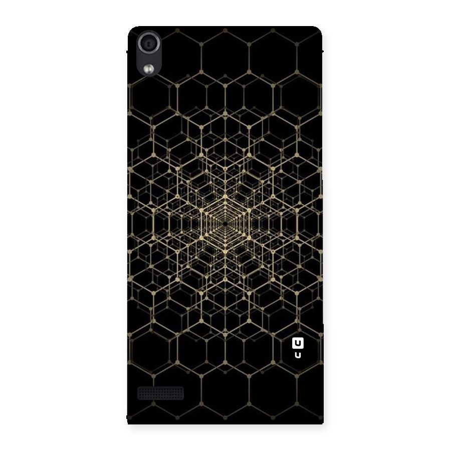 Gold Web Back Case for Ascend P6