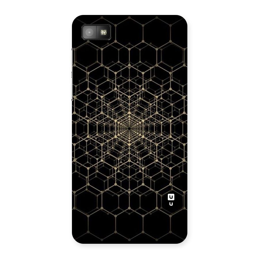 Gold Web Back Case for Blackberry Z10
