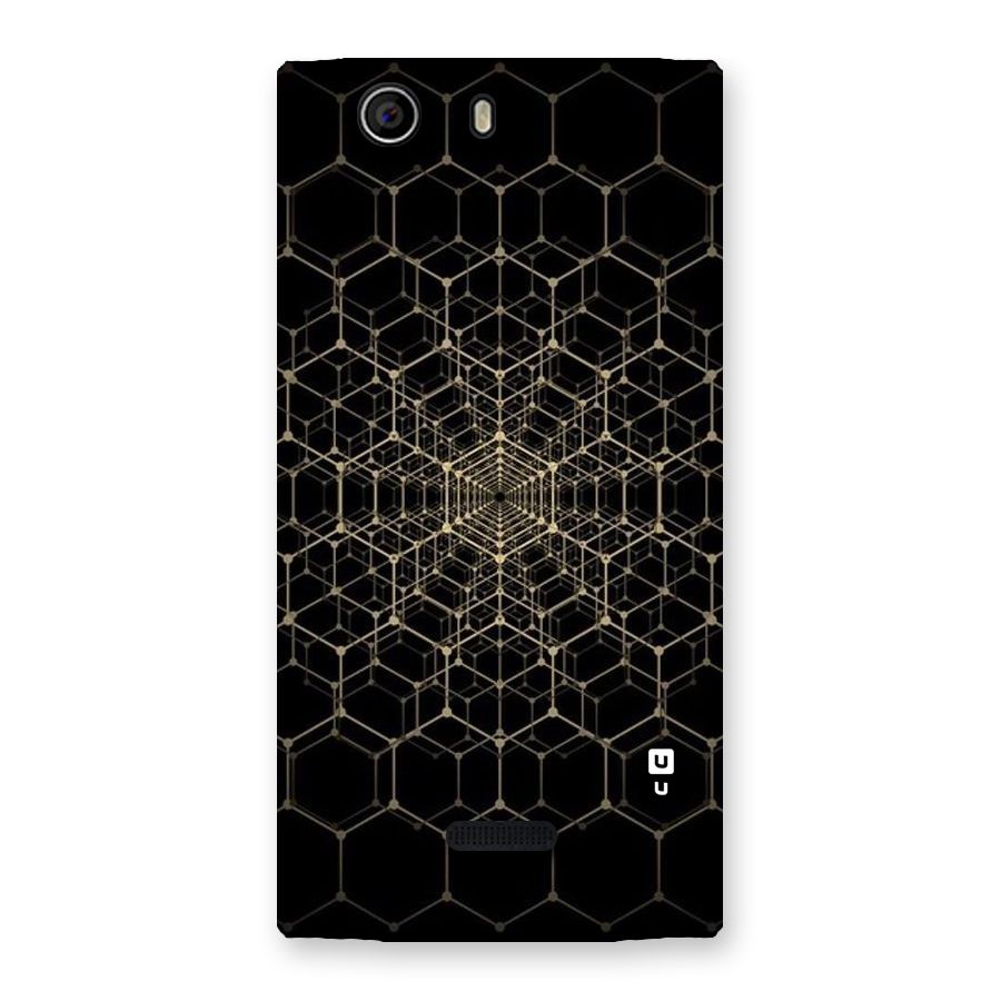 Gold Web Back Case for Canvas Nitro 2 E311