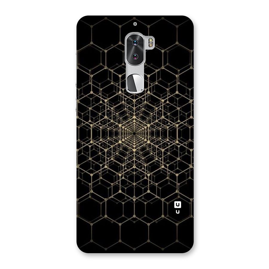 Gold Web Back Case for Coolpad Cool 1