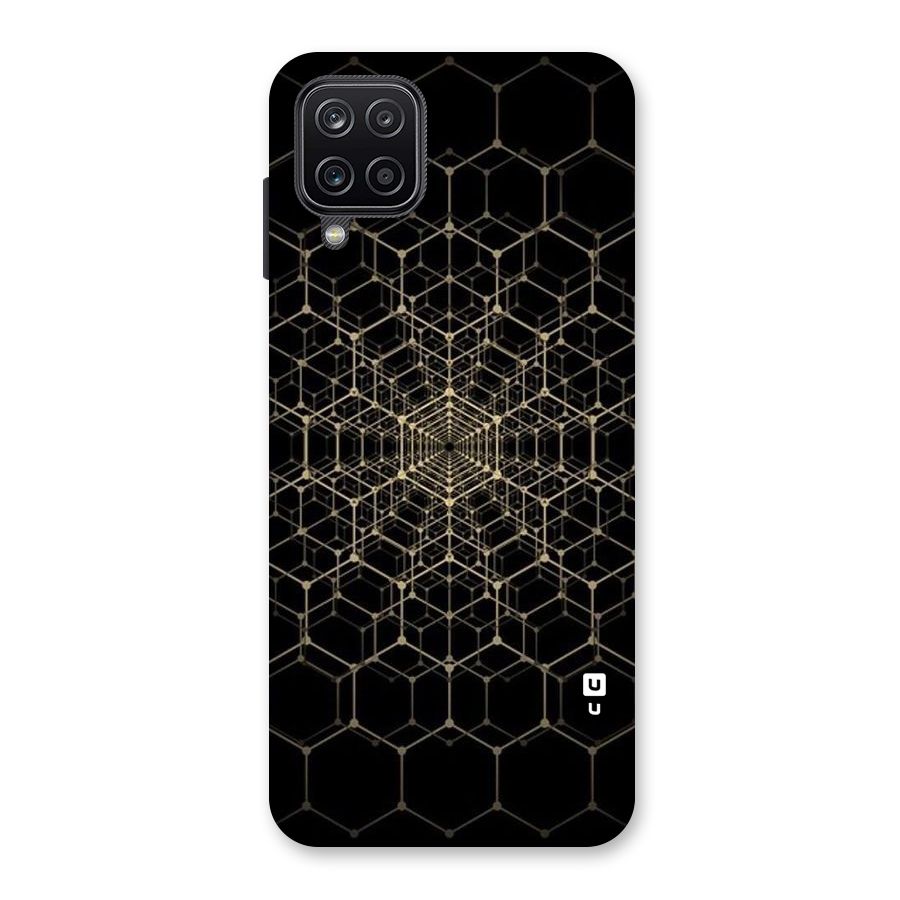 Gold Web Back Case for Galaxy A12