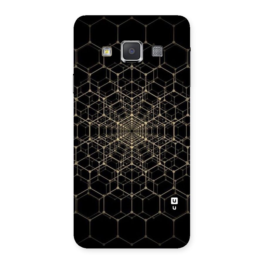 Gold Web Back Case for Galaxy A3