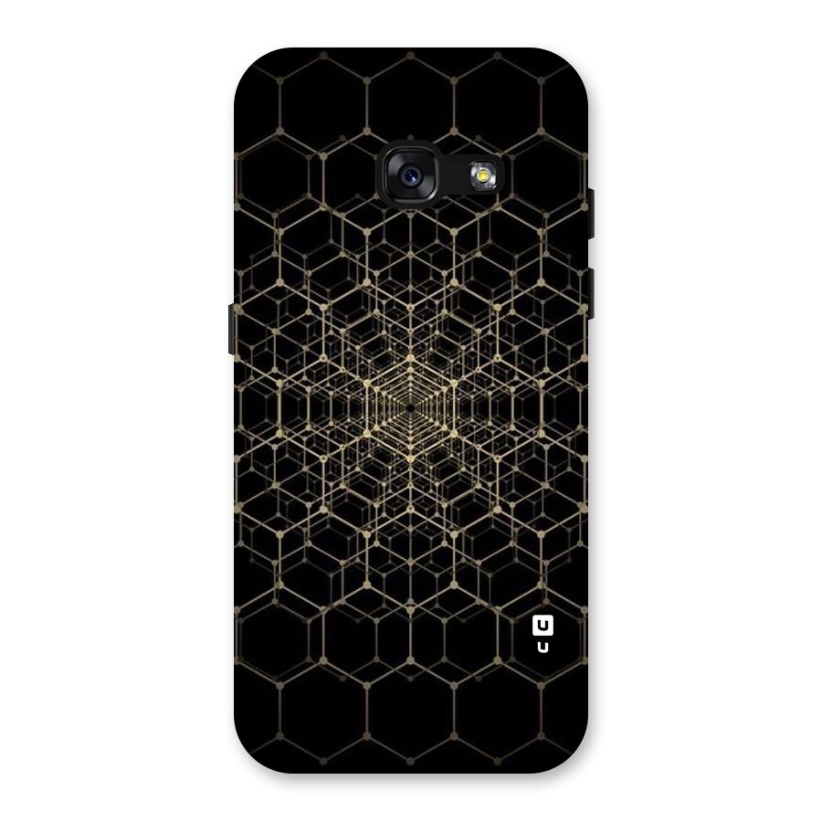 Gold Web Back Case for Galaxy A3 (2017)