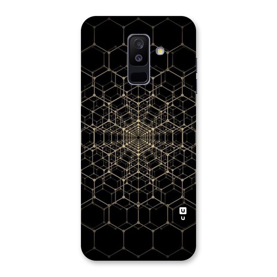 Gold Web Back Case for Galaxy A6 Plus